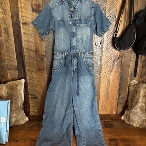 We The Free Denim Jumpsuit